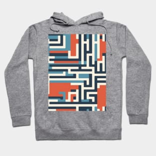 Maze of Dreams: Pastel Labyrinth Journey Hoodie